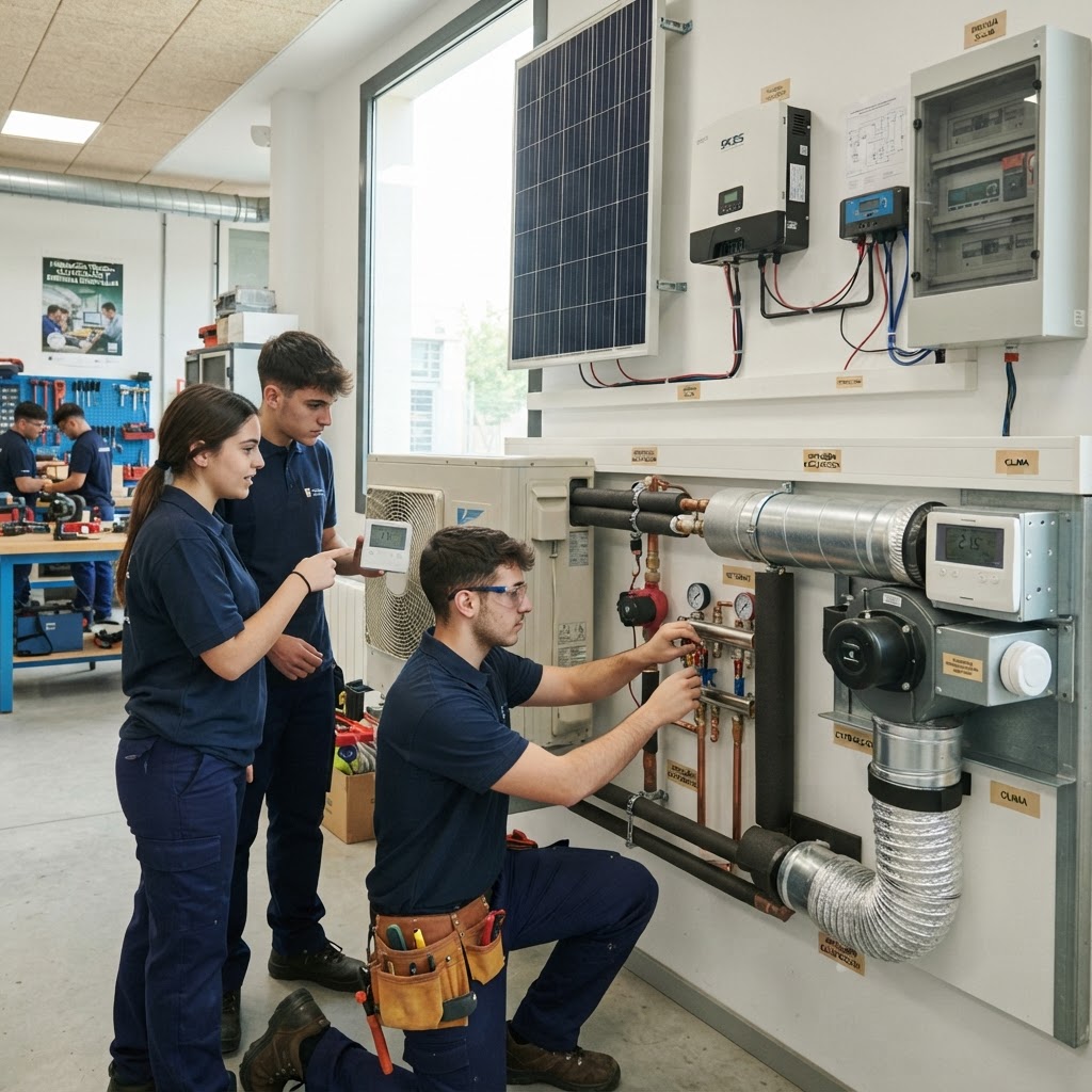 Curso de MONTAJE Y MANTENIMIENTO DE INSTALACIONES DE CLIMATIZACIÓN Y VENTILACIÓN-EXTRACCIÓN - Formación profesional en ALCOI - Grado C oficial