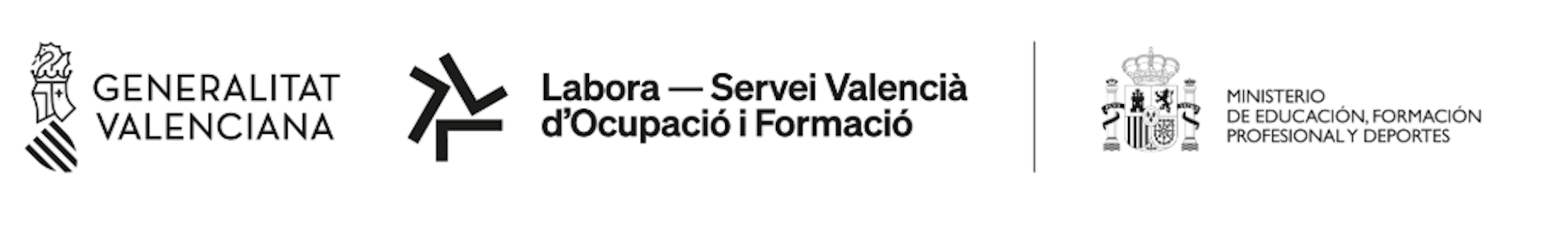 Generalitat Valenciana, Labora y Ministerio de Educación, Formación Profesional y Deportes