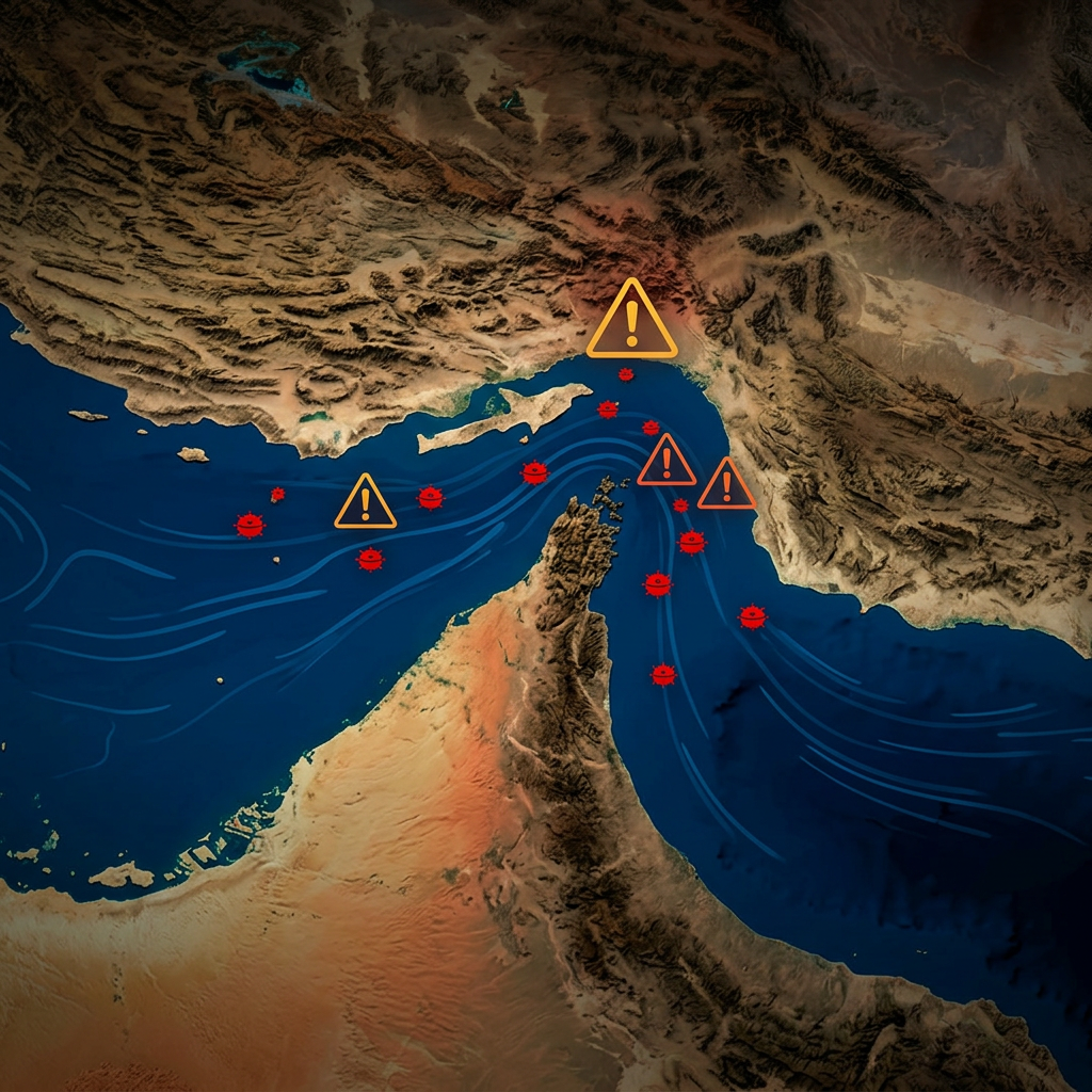 【続報】イラン革命防衛隊が「機雷地図」公開 ホルムズ海峡南側を事実上封鎖