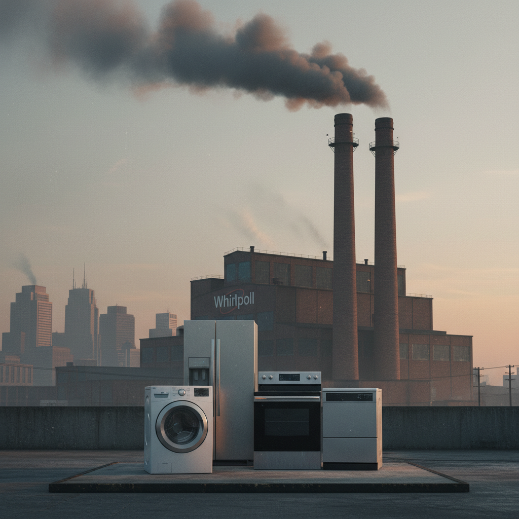 Whirlpool第1四半期売上9.6%減・株価16%急落、イラン戦争で消費者信頼感崩壊