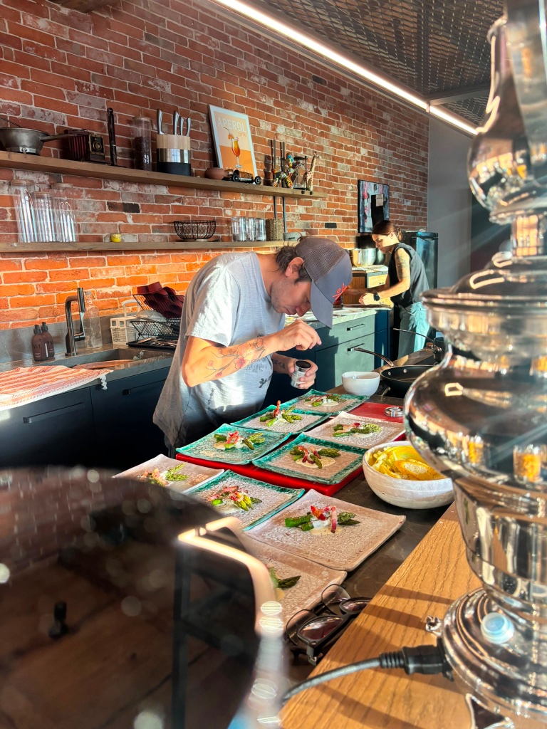 Le chef à l'œuvre