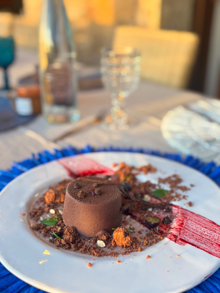 Mousse chocolat et coulis