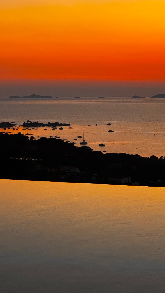 Coucher de soleil sur la baie
