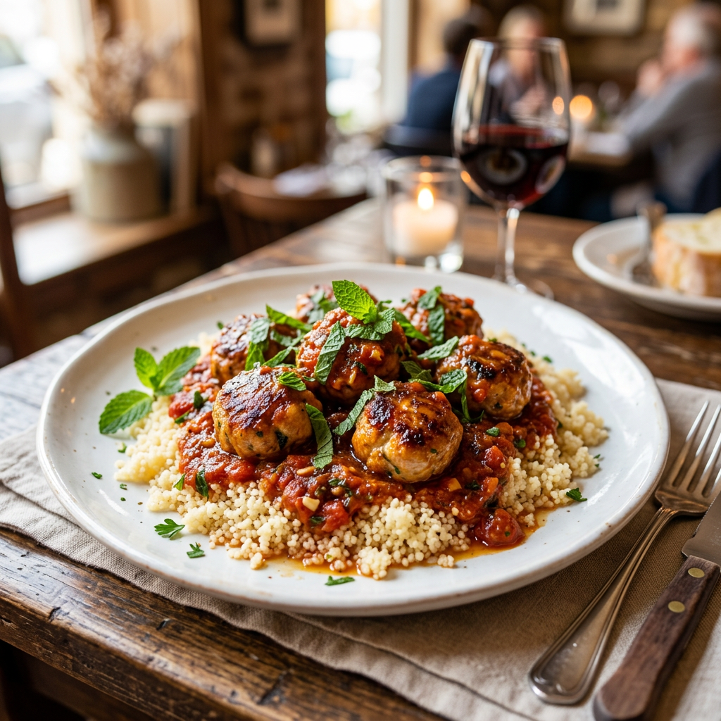 Boulettes de Dinde & Couscous Épicé
