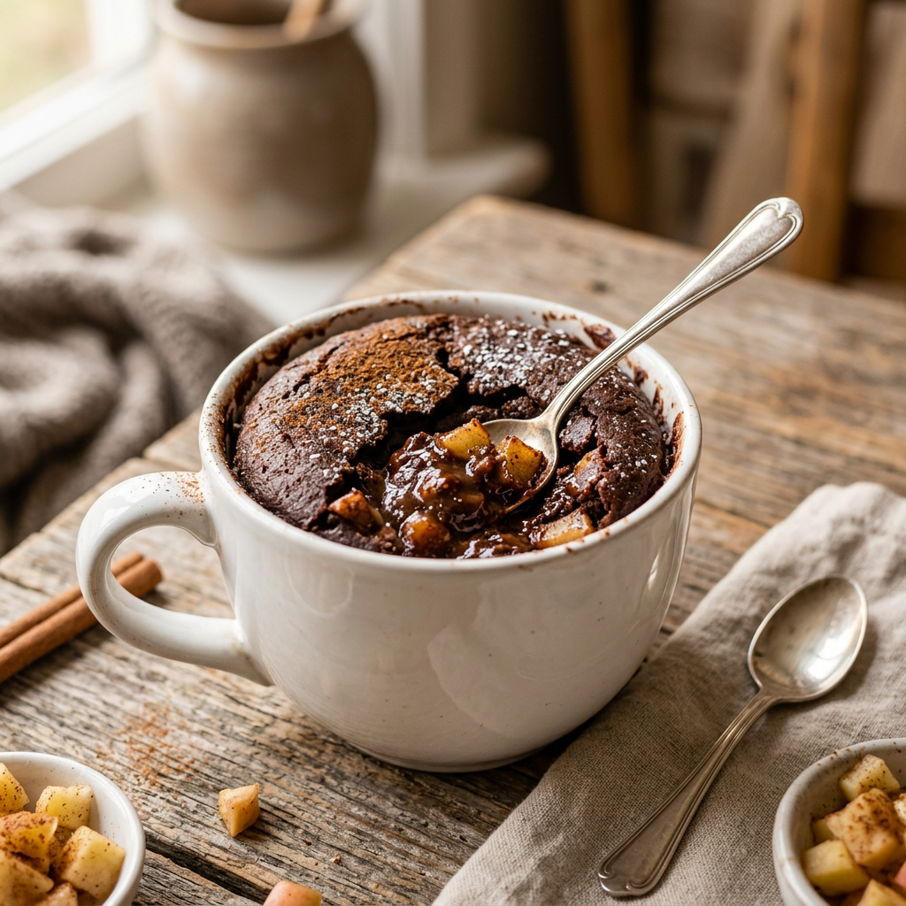 Mug Cake Cannelle-Pomme