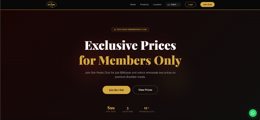 Don Pedro Club website