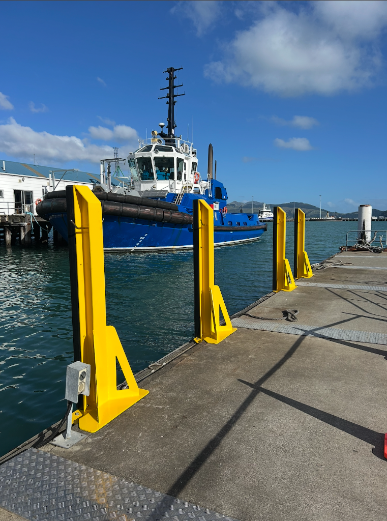 Lyttelton Port Wharf Posts