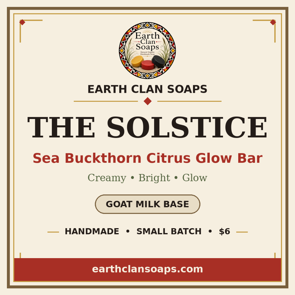 Sea Buckthorn Citrus Glow Bar — Goat Milk