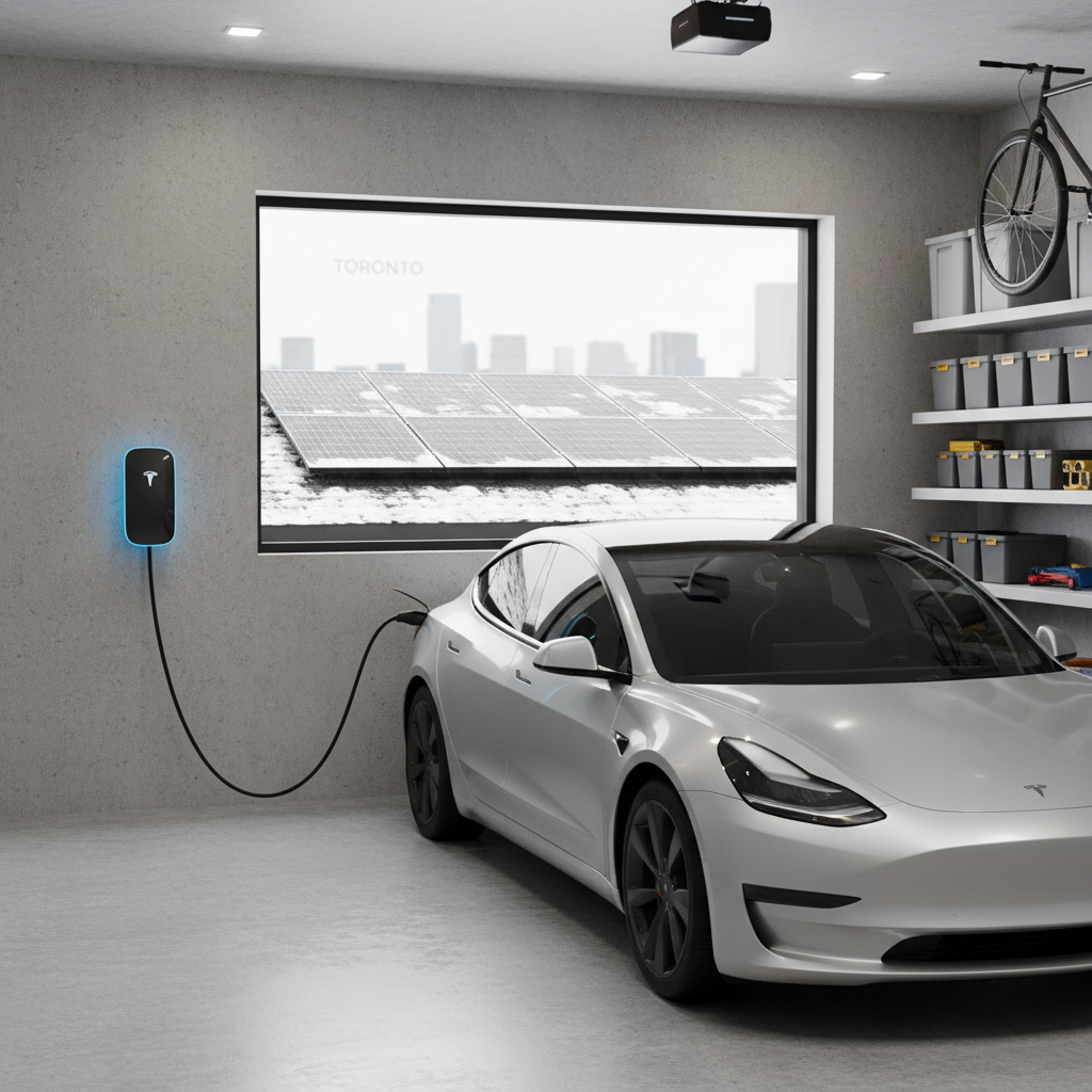 EV charging powered by home battery and solar