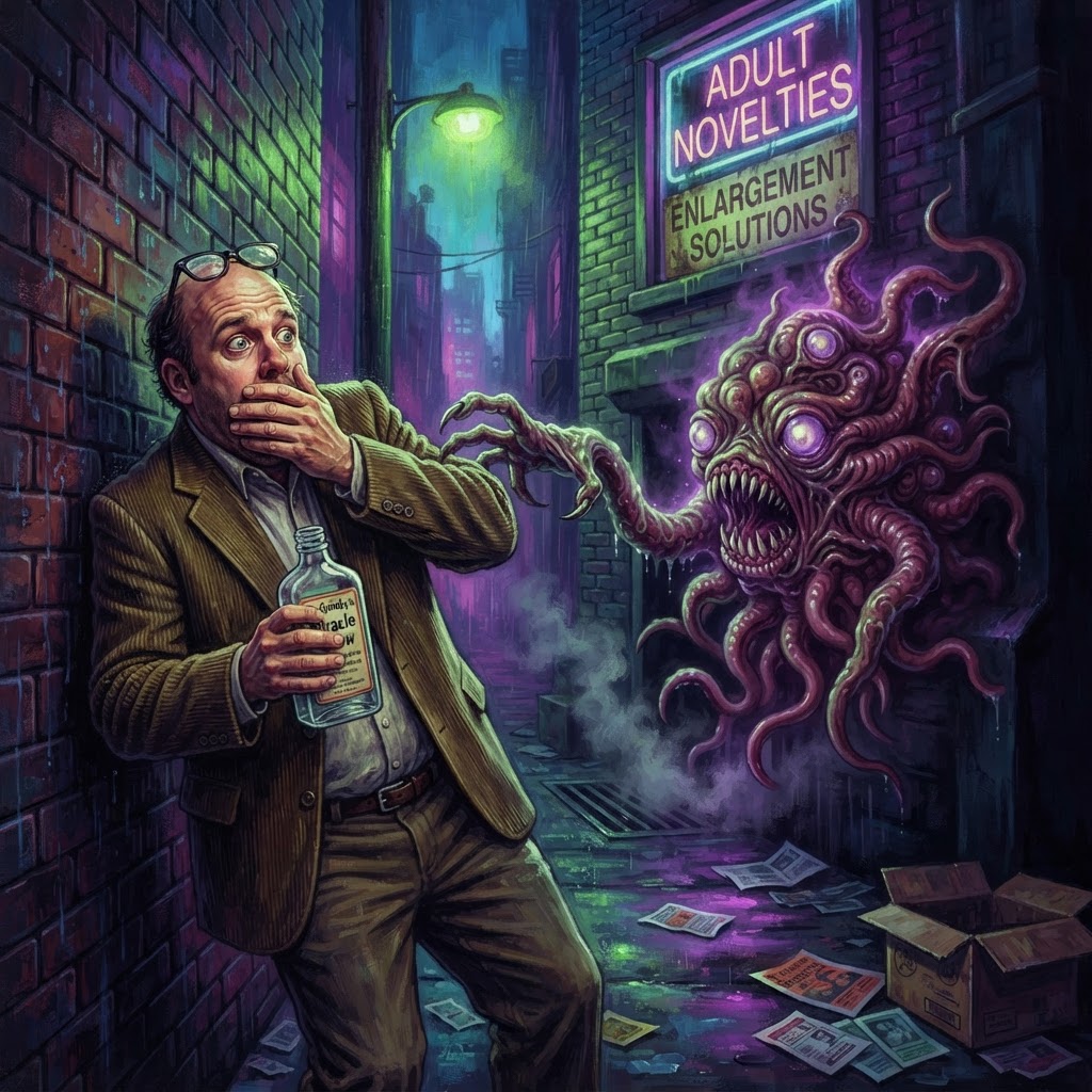 Dicky's Dreadful Enlargement — cover illustration