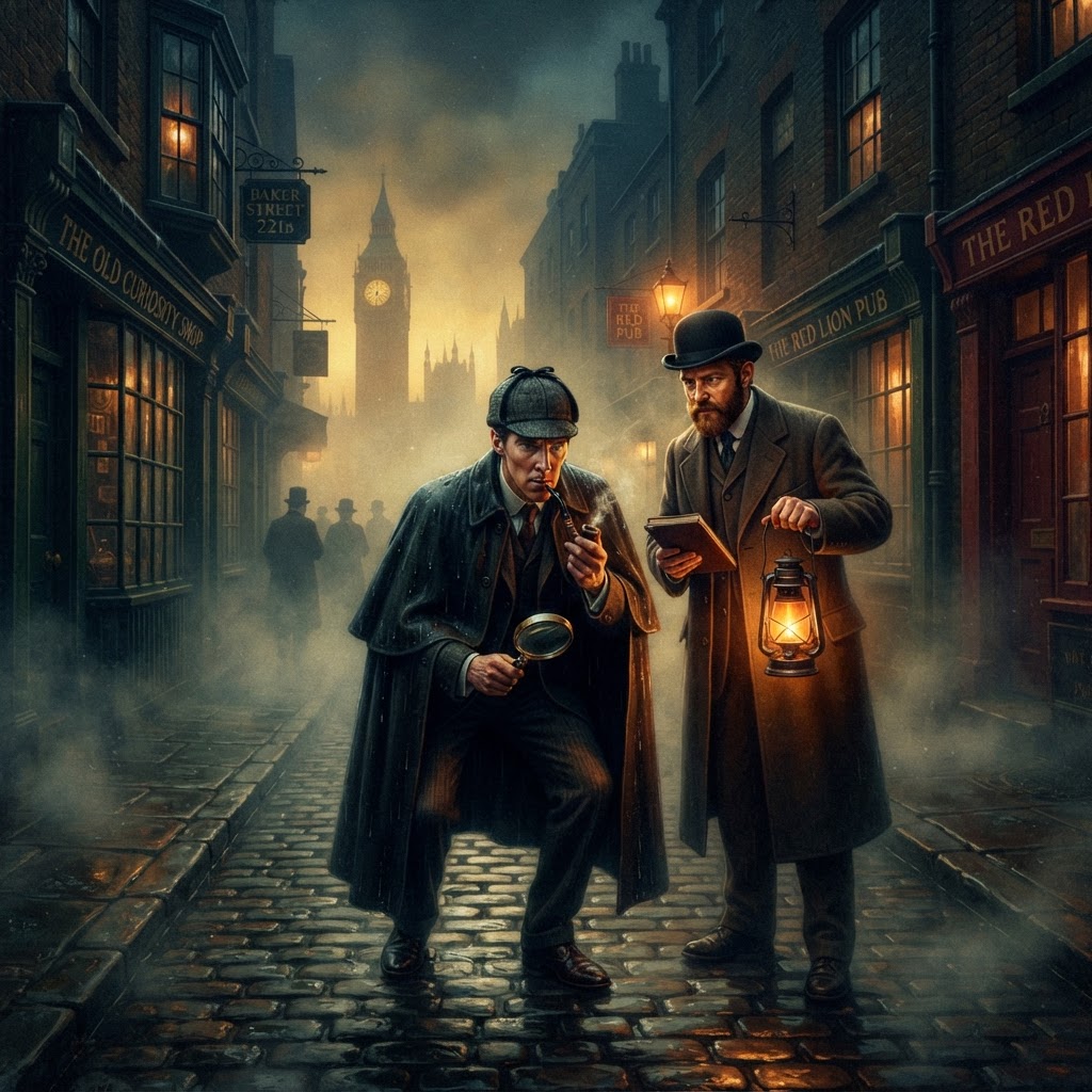 Sherlock Holmes: The Missing Heir — cover illustration