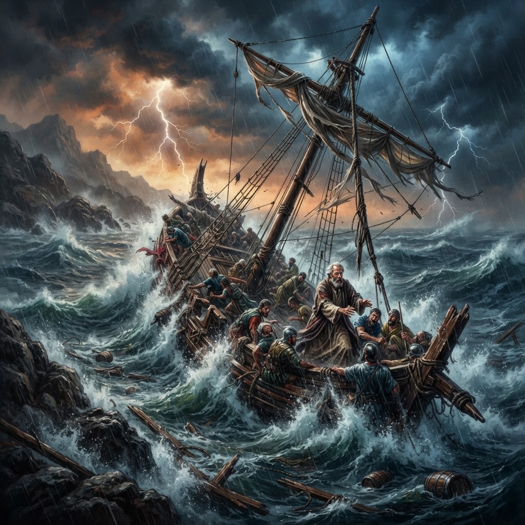 Paul's Shipwreck — cover illustration
