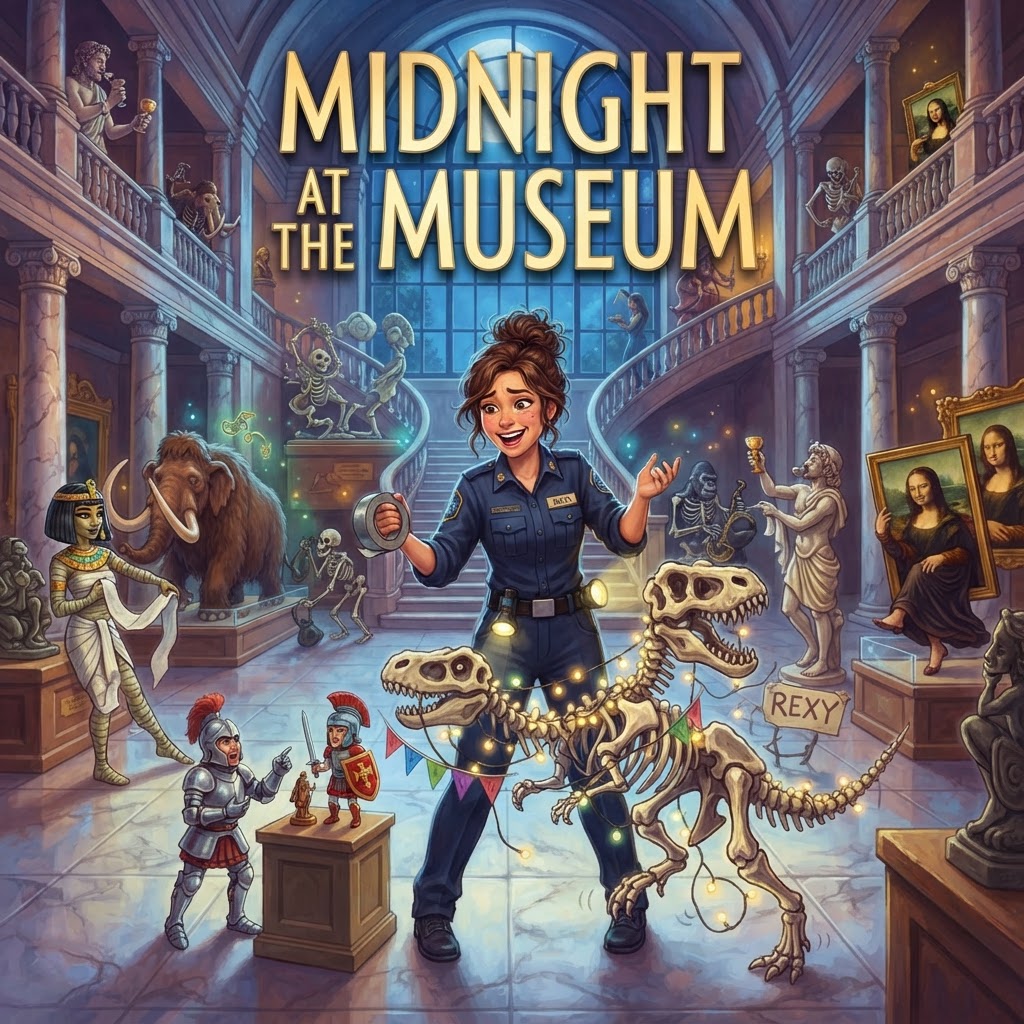 Midnight at the Museum — cover illustration