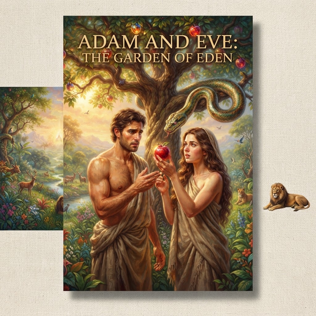 Adam and Eve: The Garden of Eden — cover illustration