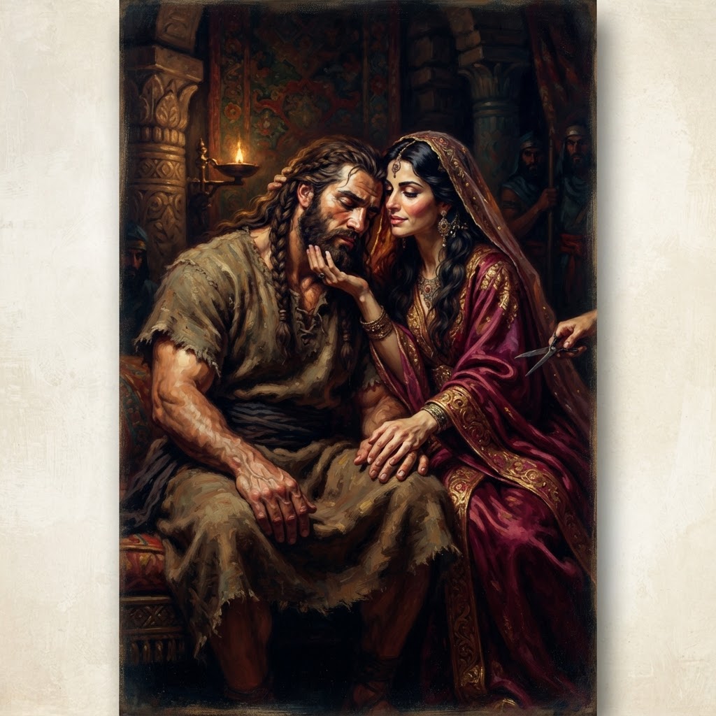 Samson and Delilah — cover illustration