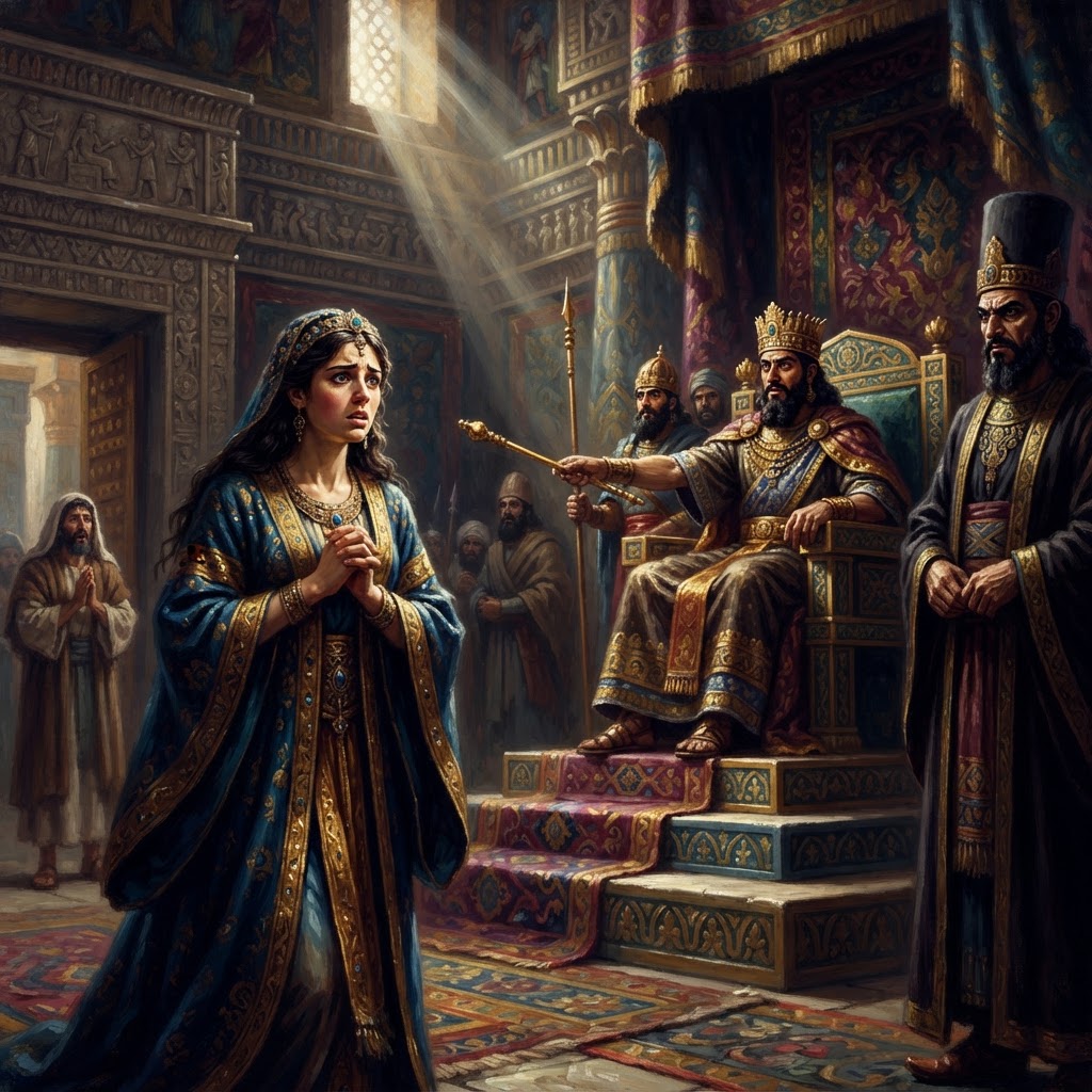 Esther: The Queen's Gamble — cover illustration