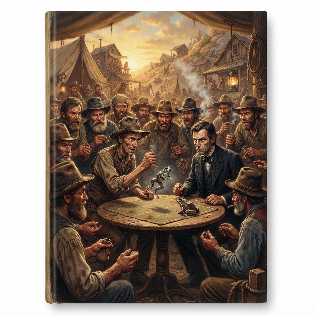 The Celebrated Jumping Frog — cover illustration