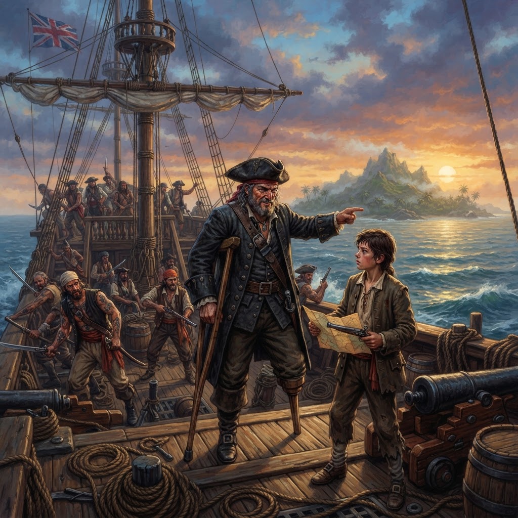 Treasure Island Voyage — cover illustration