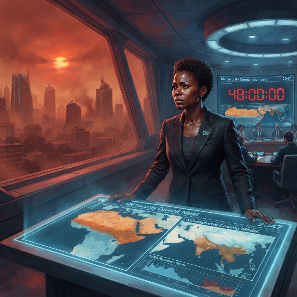 Red Sky Over Nairobi — cover illustration