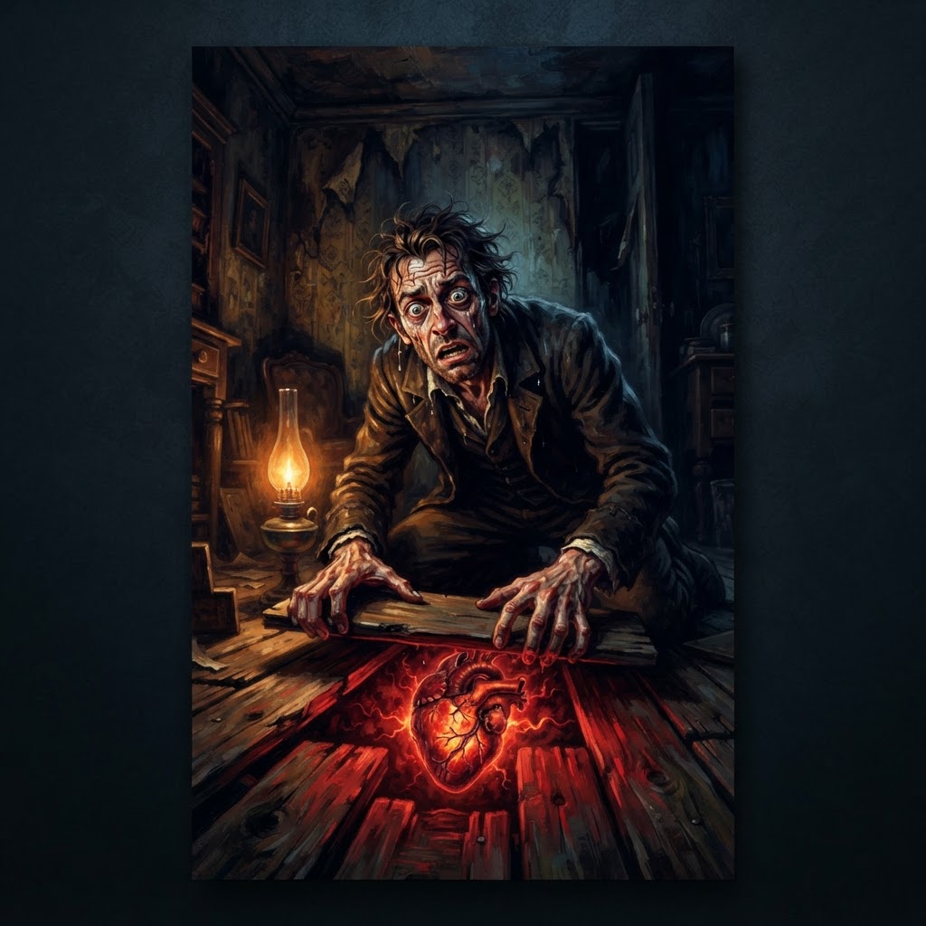 The Tell-Tale Heartbeat — cover illustration