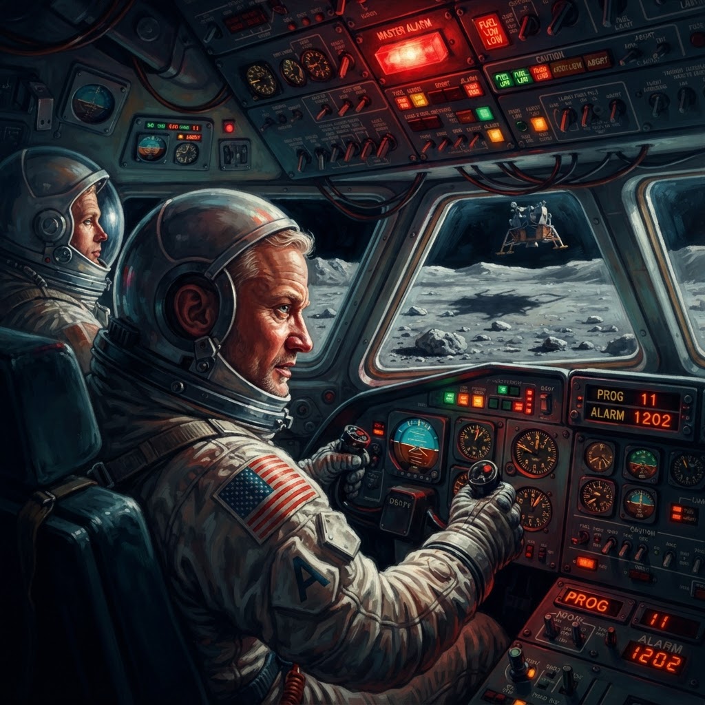 Apollo 11: The Manual Override — cover illustration