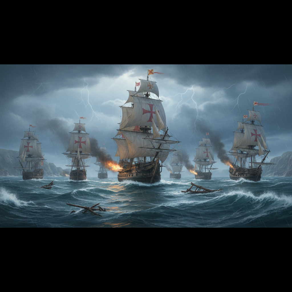 The Spanish Armada — cover illustration