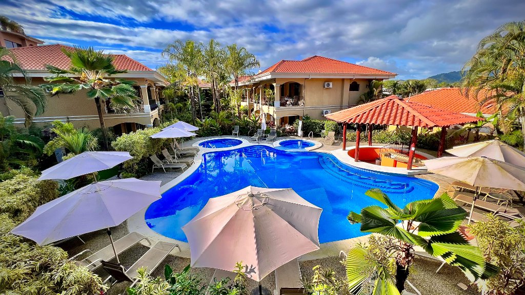 Resort pool complex in Jaco Beach Costa Rica - vacation rental amenities