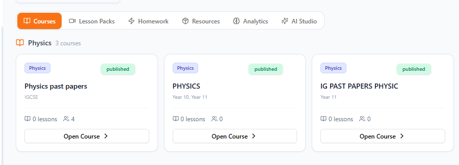 Homework & Resources