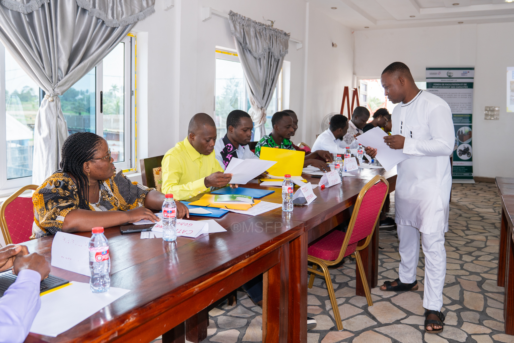 Travaux pratiques avec les participants