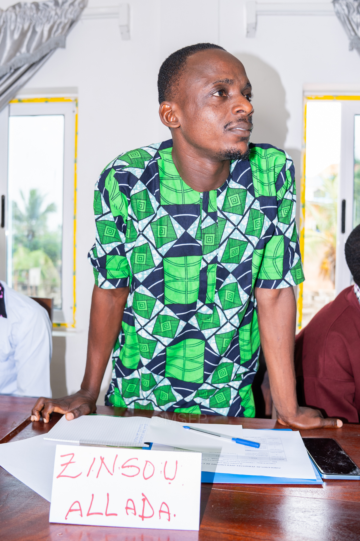 M. Zinsou, participant
