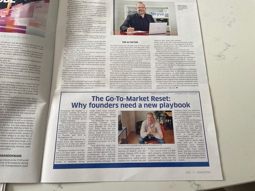 The Go-To-Market Reset: Why founders need a new playbook, Business Post feature on SpringboardIQ