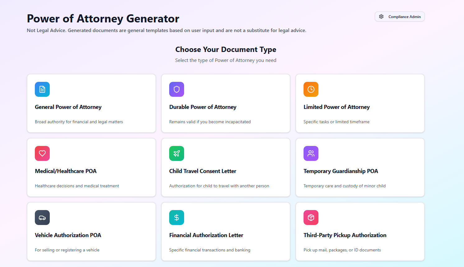LegalLife OS template preview