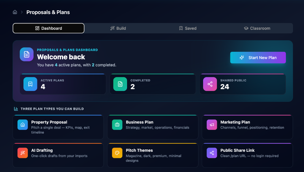 Proposals screenshot