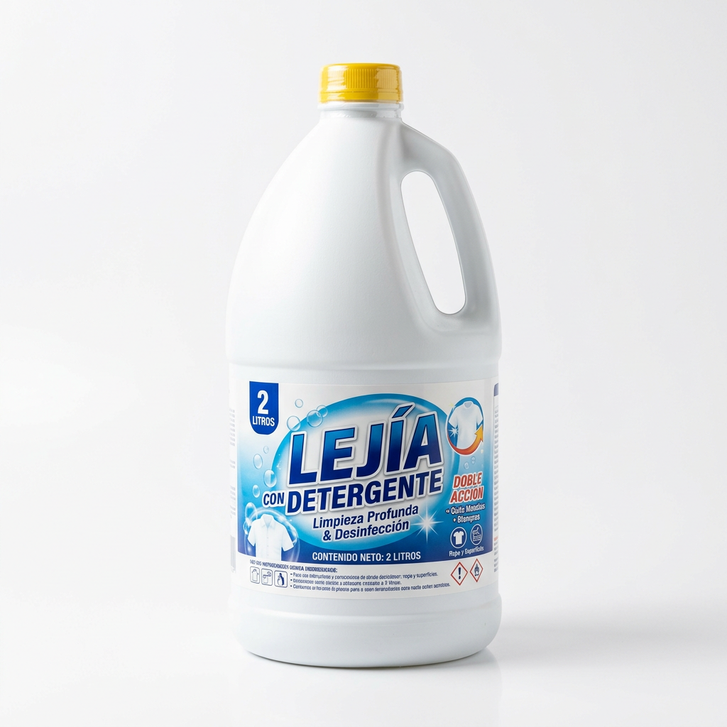 Lejia con detergente