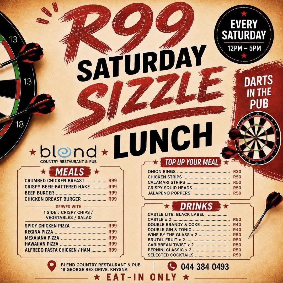 R99 Saturday Sizzle Lunch