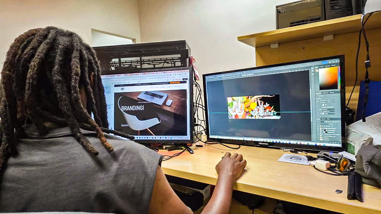 Professional design team at work