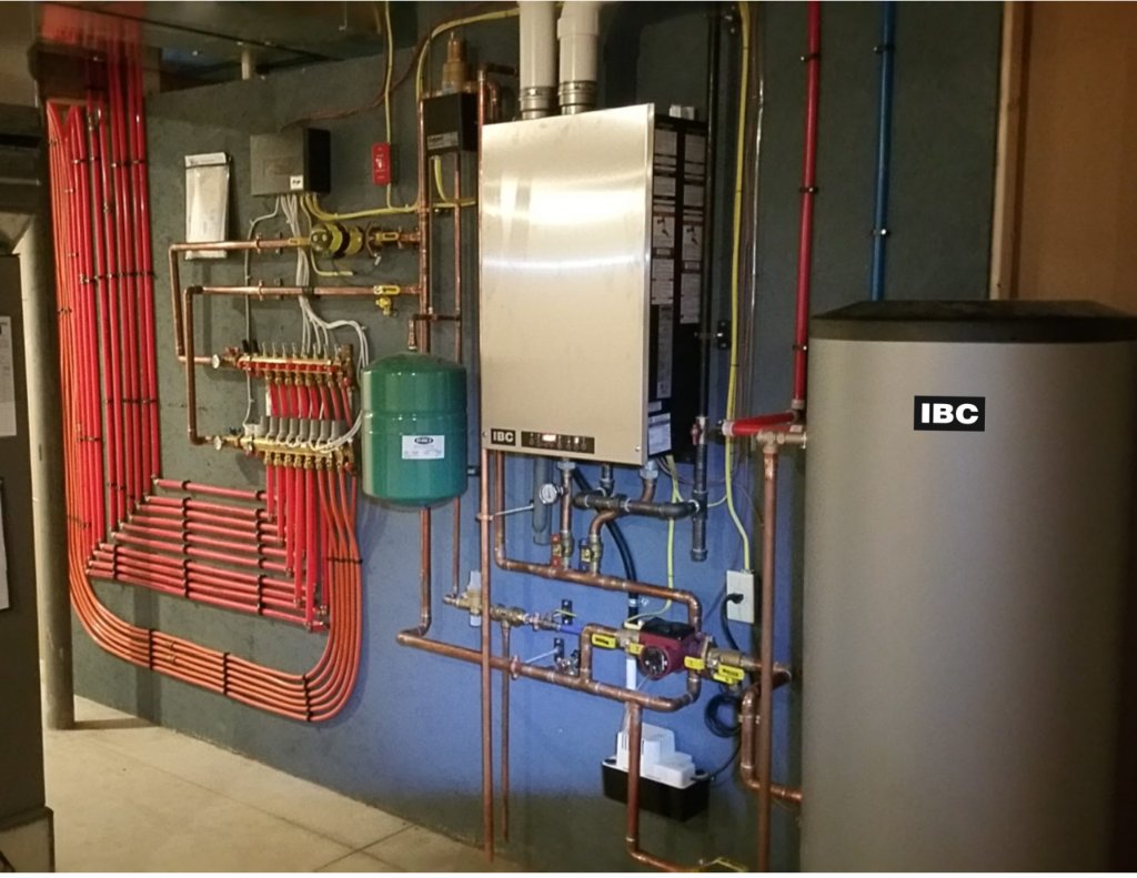 IBC Boiler installation β hydronic heating system