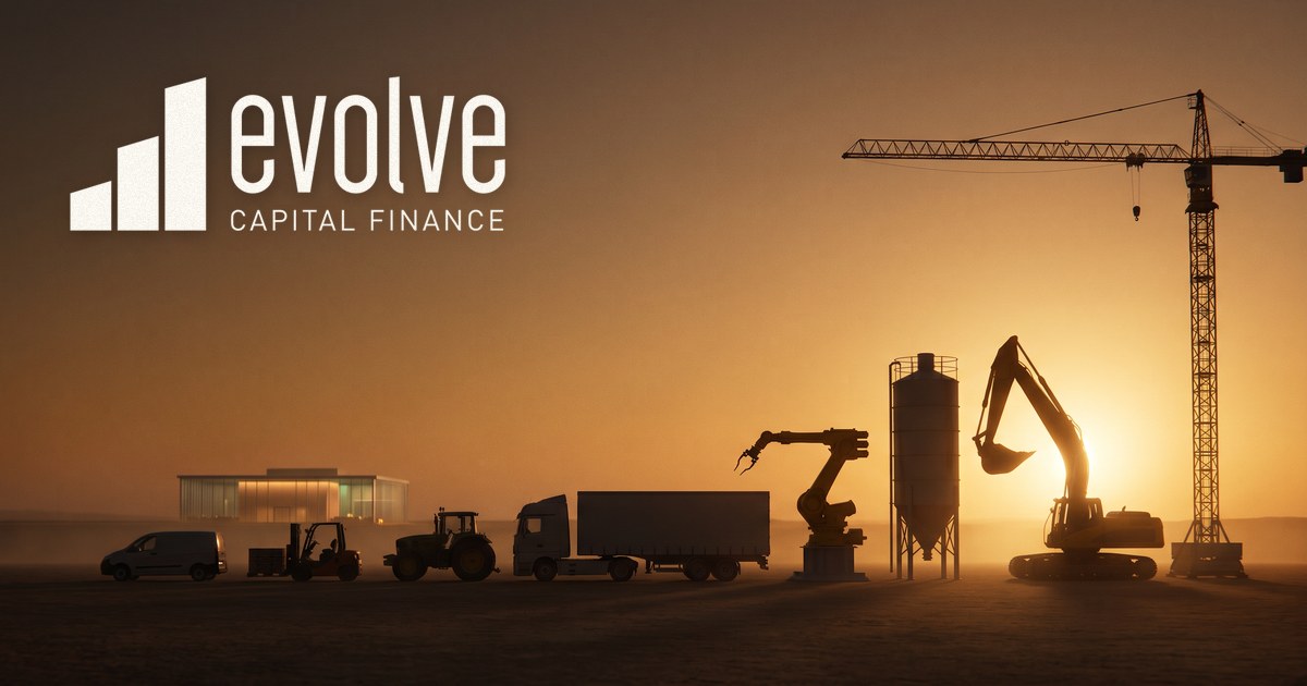 Evolve Capital Finance - equipment financing across vehicles and heavy machinery at sunset