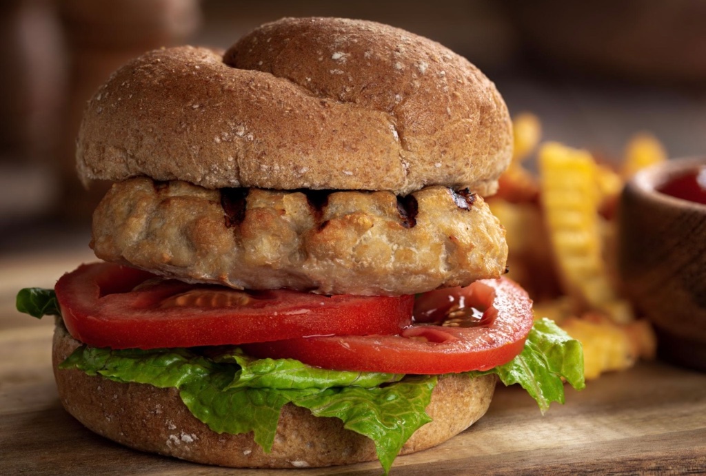 Lean turkey burger