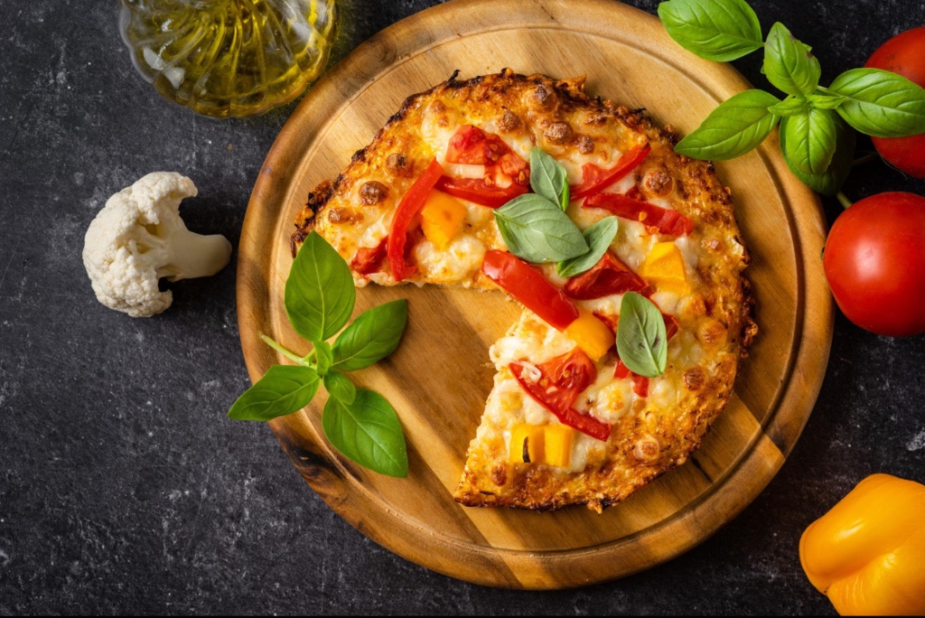 Cauliflower crust pizza
