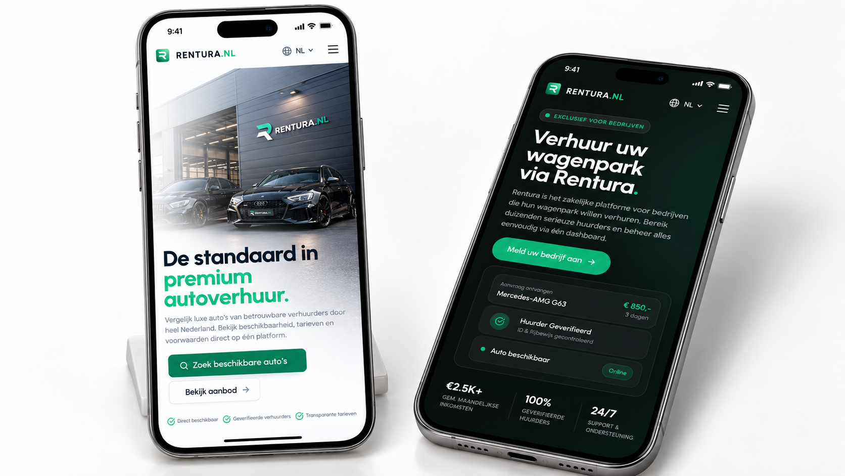 Rentura responsive mobile experiences for renters and rental businesses