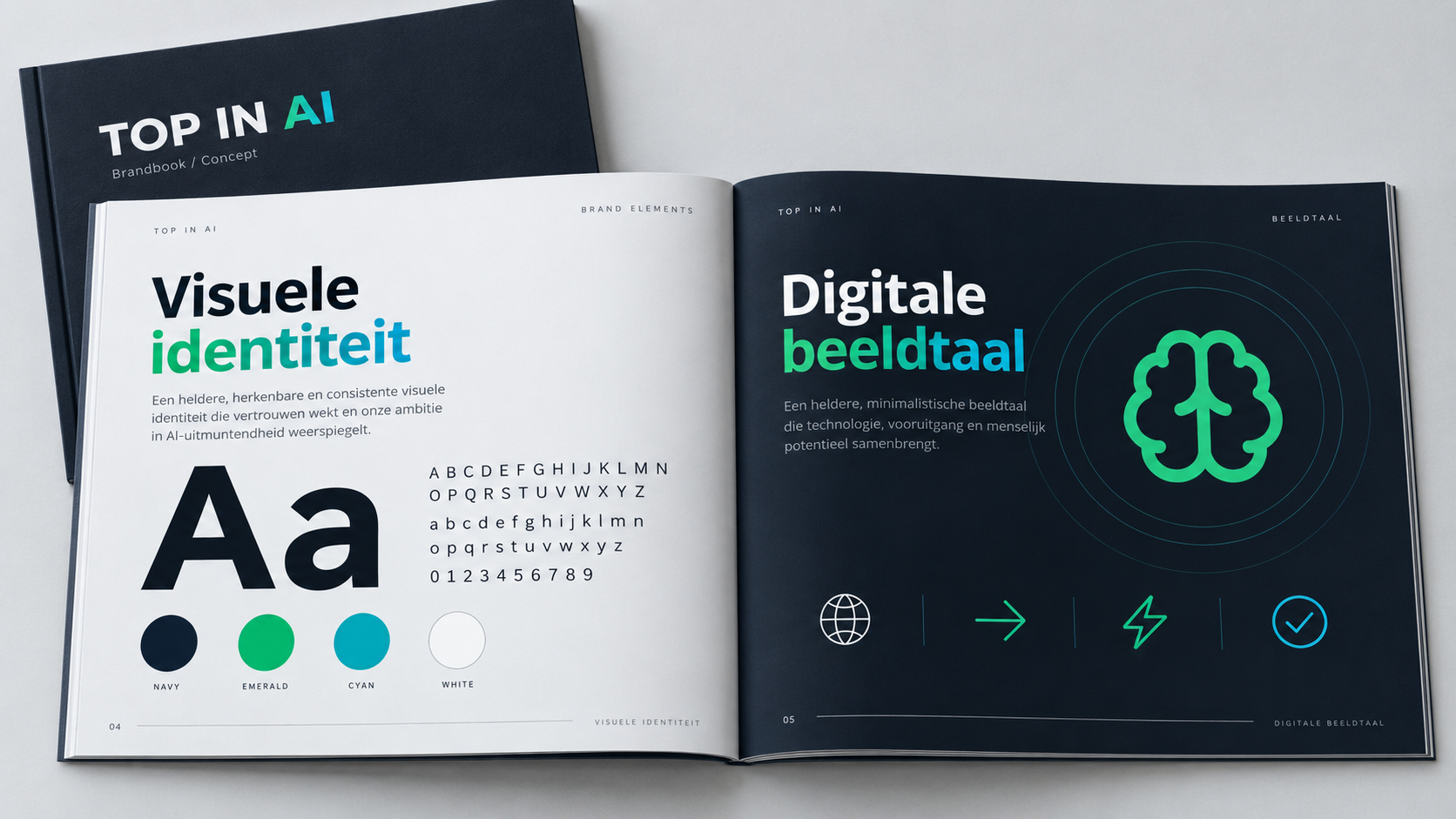 Top in AI — Visuele identiteit en brandbook