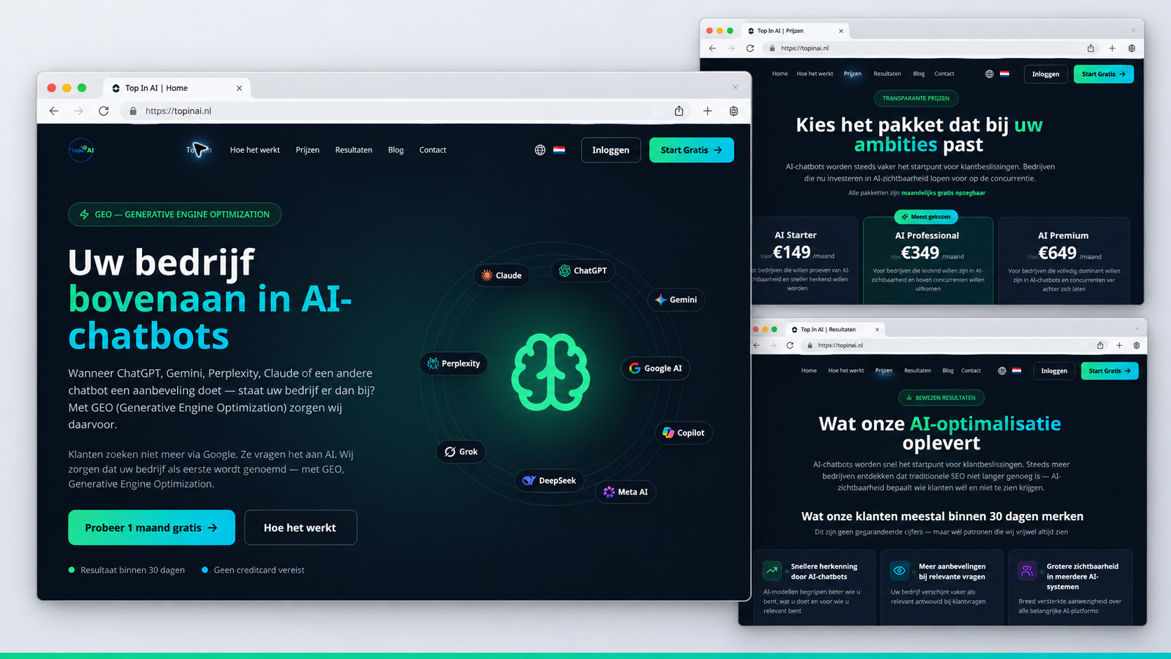 Top in AI — AI-zichtbaarheid & website