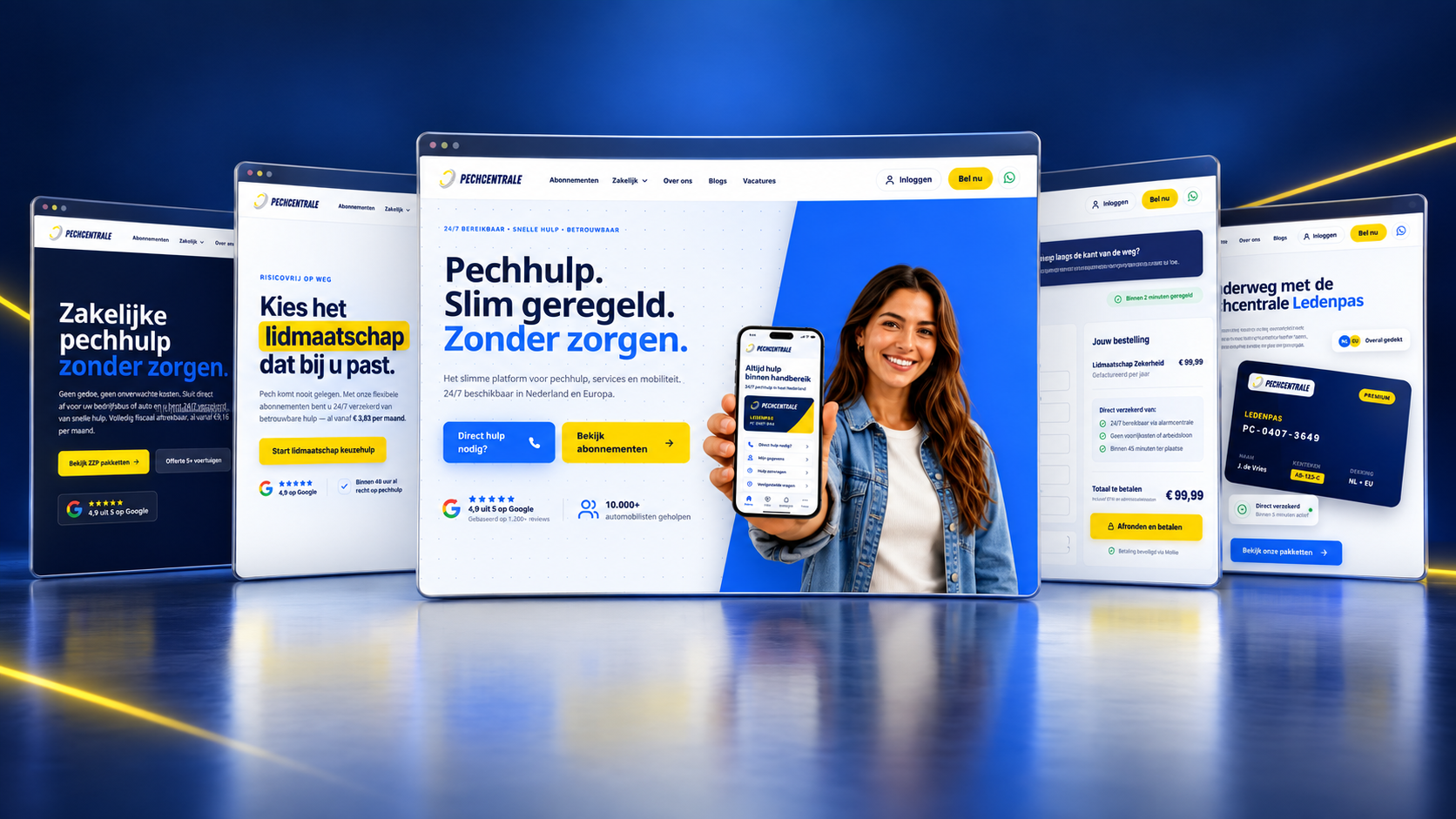 Pechcentrale — Branding · Platform · Mobile app