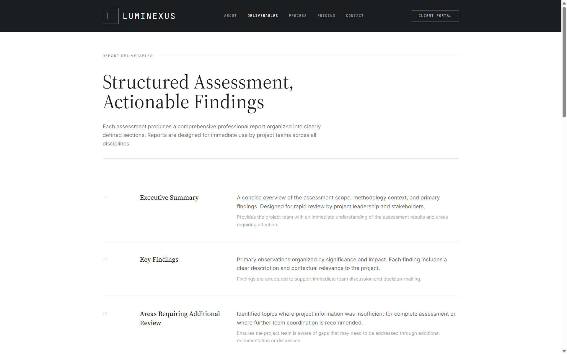 Reporting and decision support document interface