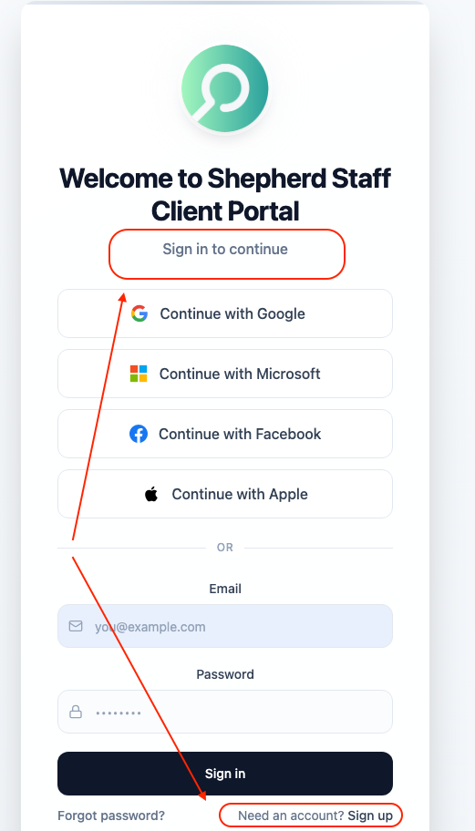 Log In or Sign Up illustration