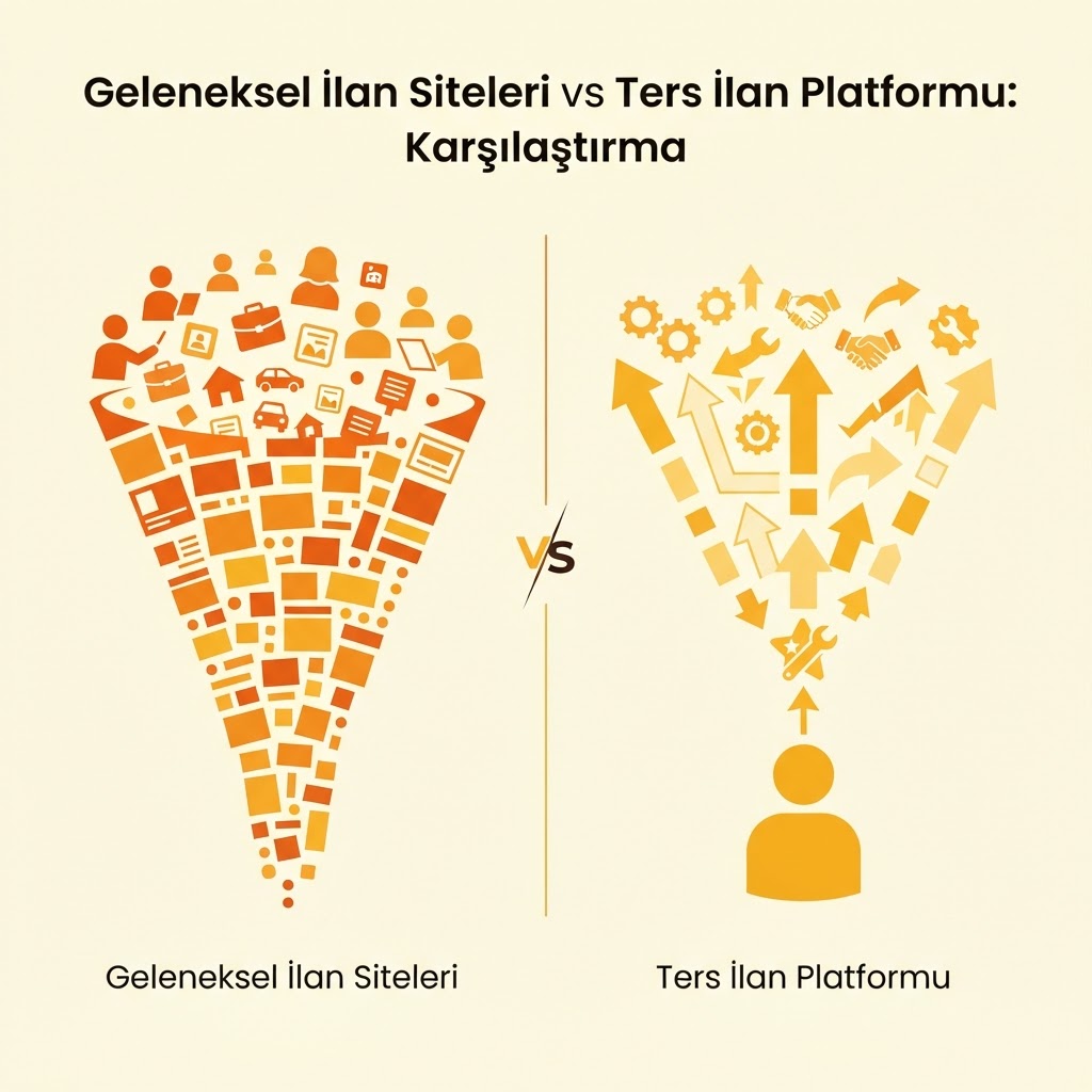 Geleneksel İlan Siteleri vs Ters İlan Platformu: Karşılaştırma