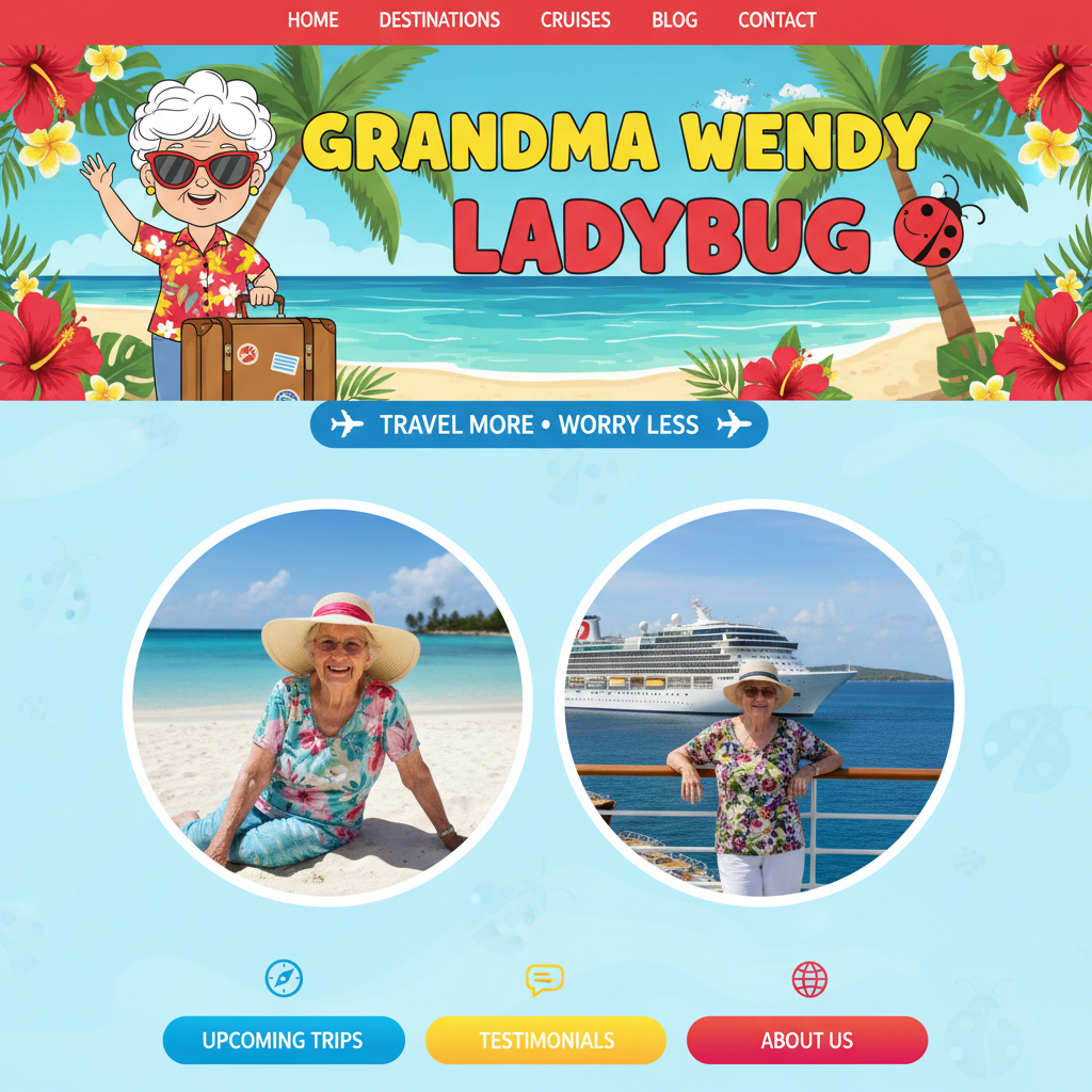 Grandma Wendy Ladybug Travels website