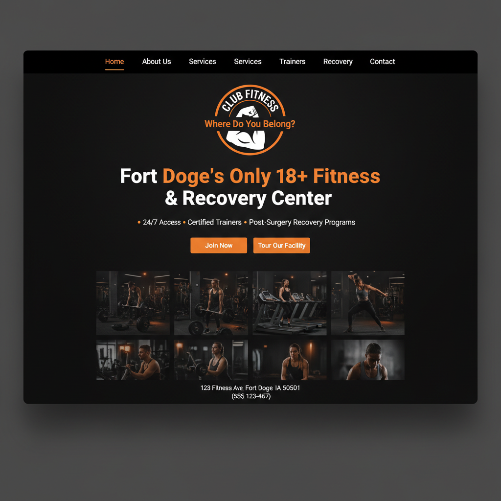 Club Fitness – Fort Dodge website