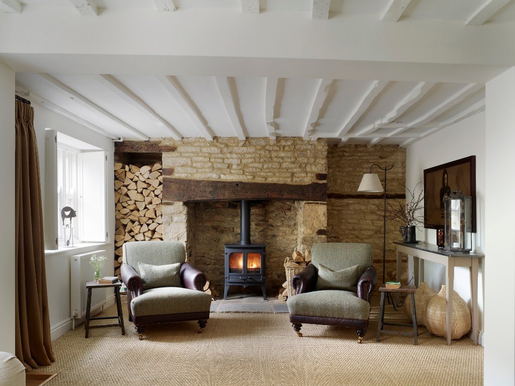 Warm interior with natural textures, representing a bespoke signature scent setting